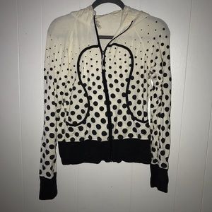 Lululemon zip polka dot hoodie